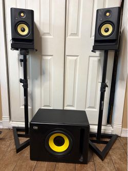 KRK Rokit 5 G4 monitors + S10 G4 Subwoofer