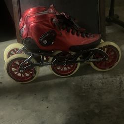 Luigino Strut Red Striker 3x125 Skates