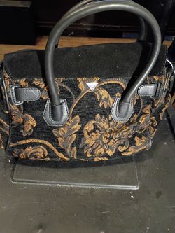 SAM EDELMAN  SYLVIA CONVERTIBLE SATCHEL STYLE #(contact info removed) BLACK SUEDE
