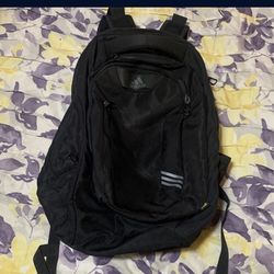 Large Black Adidas Mens Backpack 