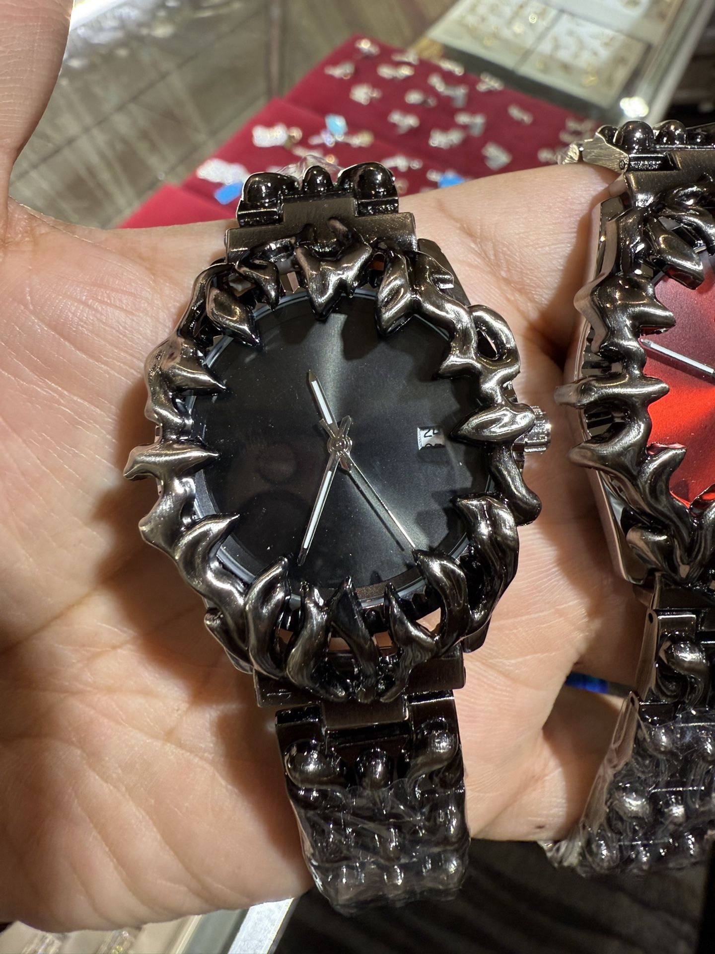 Chrome bezel Quartz Watches