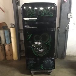 1940s Westinghouse  Frig Custom Painted.