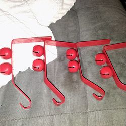 Stocking Holders With Jingle Bells
