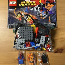 Lego Marvel Spiderman Ghost Rider Team Up 76058 INCOMPLETE