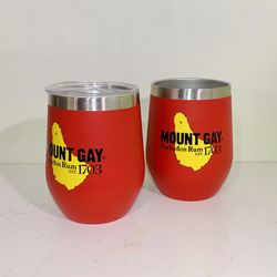 Rum Branded Stemless Wineglass Insulated Cups