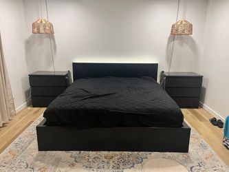 IKEA Bed Frame with Night Stands