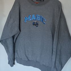 Vintage Orlando Magic Embroidered Sweatshirt Size Xl 