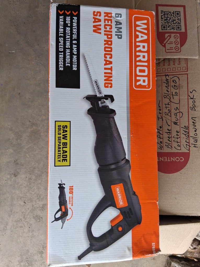 WARRIOR 6 Amp Rotating Handle Variable-Speed Reciprocating Saw