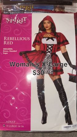 Spirit Rebellious Red Halloween Costume XL