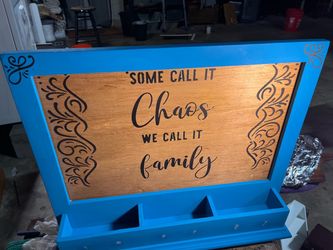 Custom mail and key / coat hook shelf