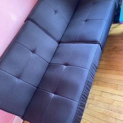 Futon Black Sofa 
