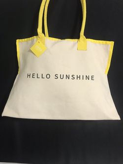 Tote Bag “Hello Sunshine” Beach Shopping Pool Bag