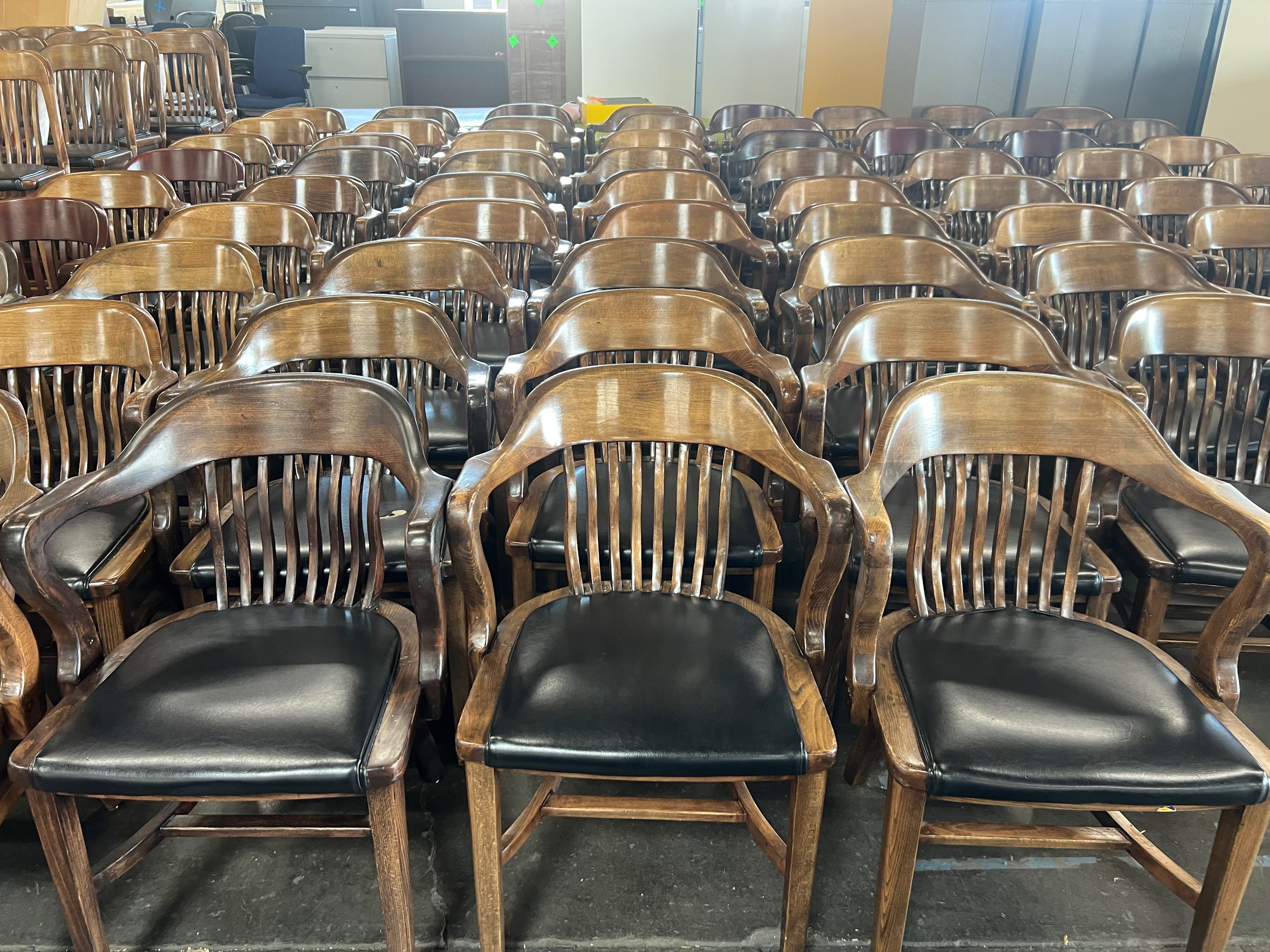 Wooden Jury Style Chairs