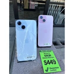 IPHONE SALE!! Apple iPhone 15 Unlocked 128GB (Various Colors)