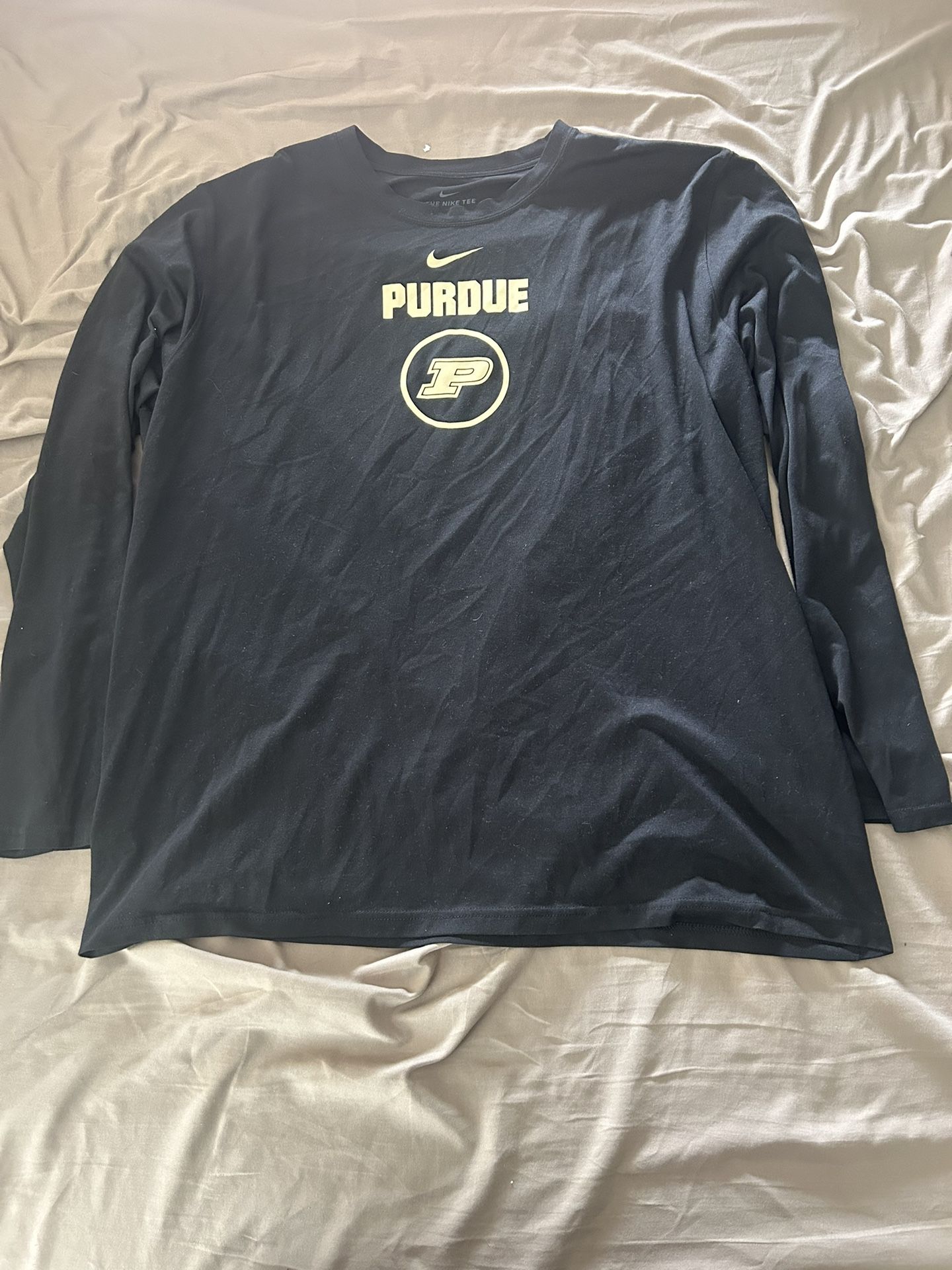 Purdue Black Nike Long Sleeve- XXL
