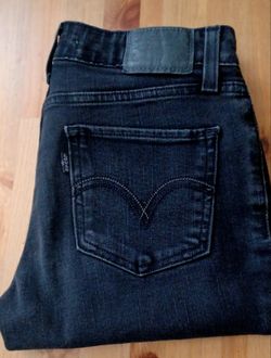 Black Levi 535 Super Skinny 28W 30L