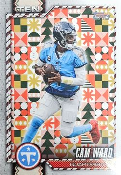 Topps 2026 Holiday Football NFL Cam Ward Tennessee Titans Rookie Insert #97
