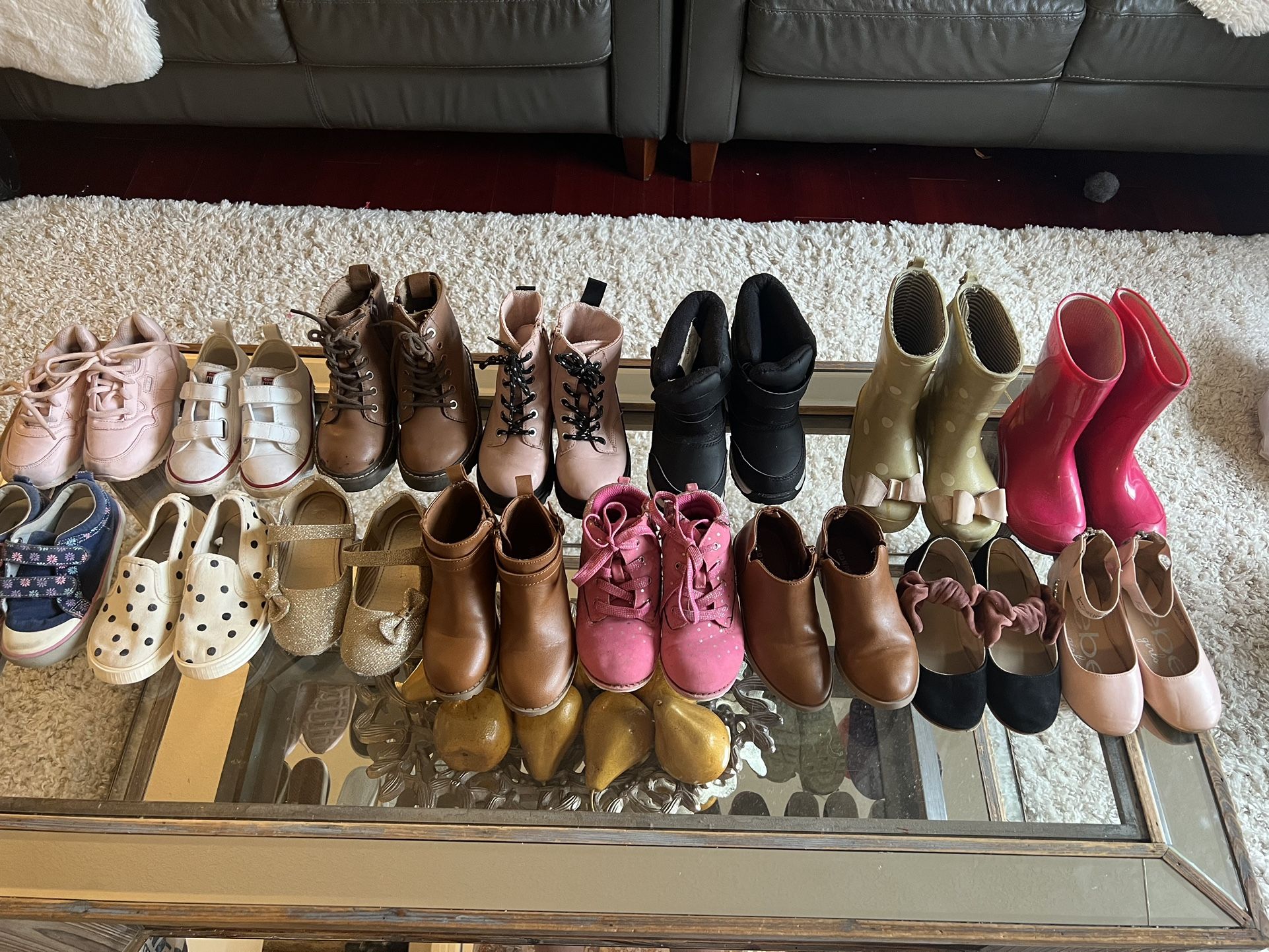 Toddler Girl Shoes Rain Boots , Snow Boot Booties Sneakers Convers .
