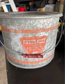 VINTAGE Fishing Minnow bucket/planter