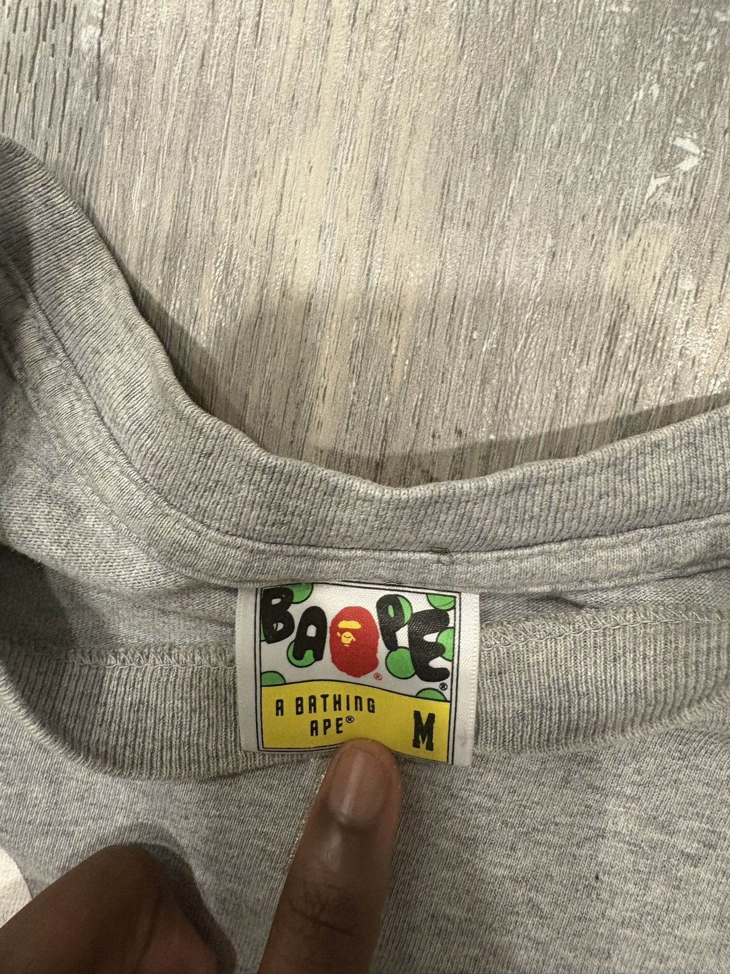 Bape Zip Up T Shirt
