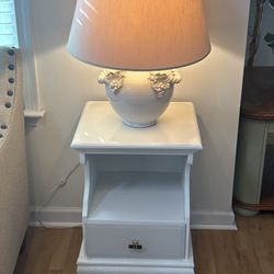 Solid Wood Nightstand – Freshly Painted