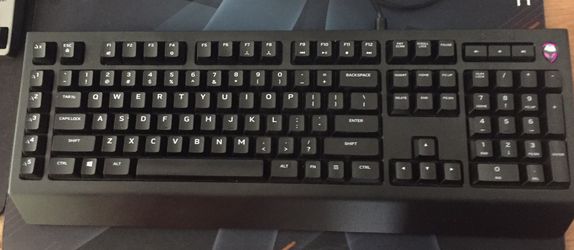 Alienware keyboard with RGB fore lights