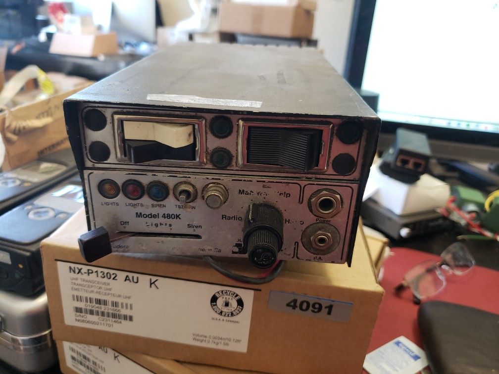 UNITROL 480K SIREN AND CONTROLLER AMPLIFIER SET