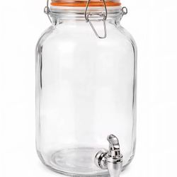 1  Gallon Country Glass Beverage Dispenser