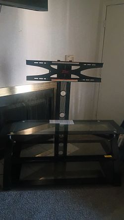 TV glass stand and mount