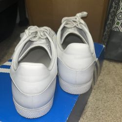 Adidas Gazelle Leather Triple White