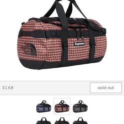 Supreme TNF Studded Camp Duffle Bag
