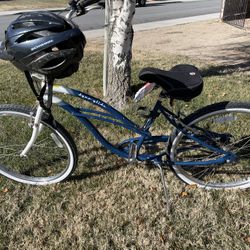 Beach Cruiser Dyno Glide Lady’s Bike , Good condition New seat And tires, Needs Rear Brake cable I May Fix Before I Sell It , Include Bike Helmet, 