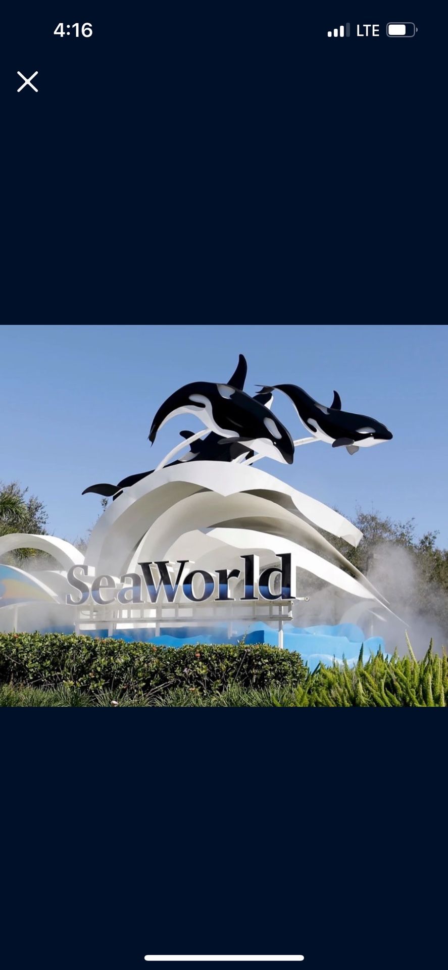 4 Sea world Tickets For This Weekend 6/15 & 6/16