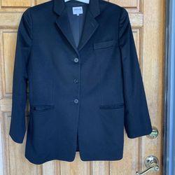 Armani Collezioni 100% Cashmere  3 Buttons Blazer Jacket Size 10