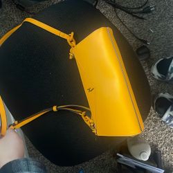 Leather Handbag Yellow