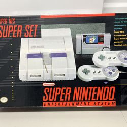 This item is a vintage Super Nintendo Entertainment System "Super Set *** BOX, STYROFOAM and MANUAL ONLY**