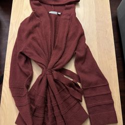 Womens Croft And Barrow Hooded Sweater Cardigan Petite Med 