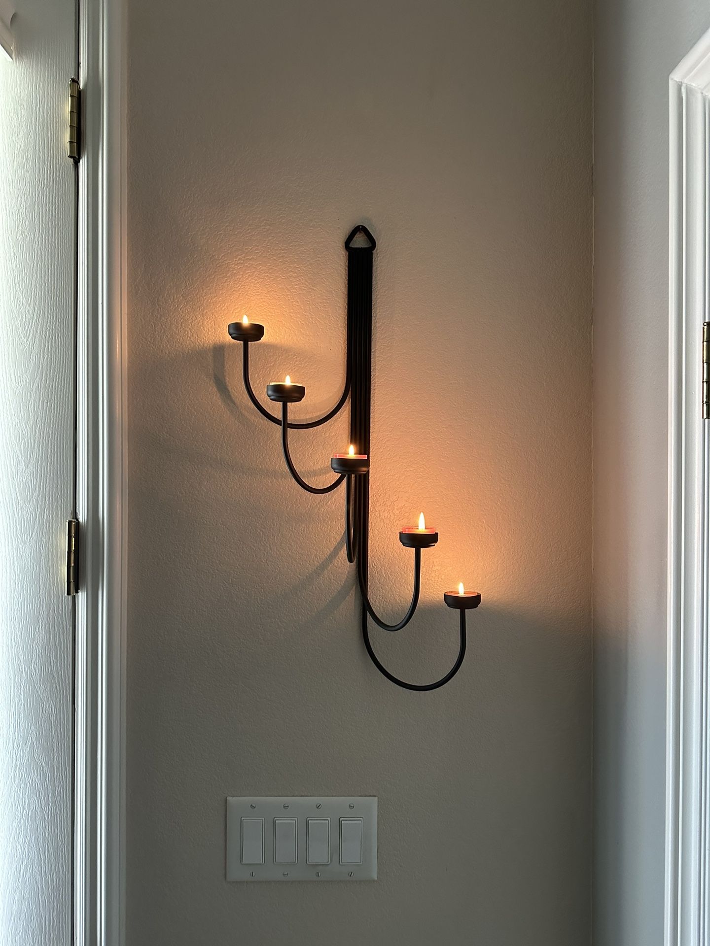 Candle Holder - Iron - Holds Tealights  Included 