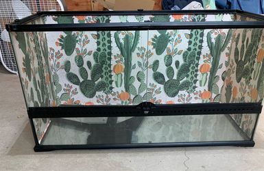 50 reptile tank cracked on bottom base