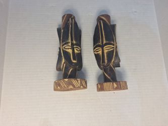 Hand Carved African Ceremonial Candle Holders 