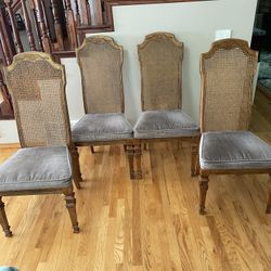 Beautiful Cane Back Dining Chairs SET Of 4