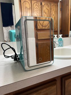 Skin care mini fridge