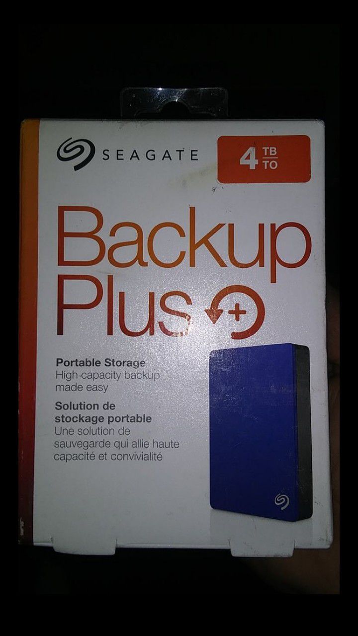 Seagate 4TB. Portable Storage