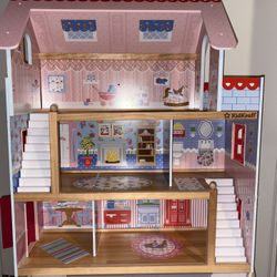 KidKraft Chelsea Doll Cottage Wooden Dollhouse