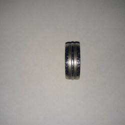 SILVER PLATED STAINLESS STEEL RING