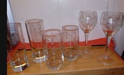 Princess house 4 vasos- 2 copas