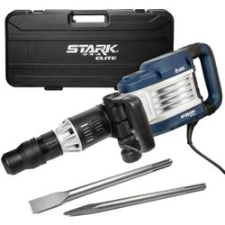 15 Amp 28.75 in. x7.25 in. Corded SDS-MAX Demolition Hammer Jack Hammer Kit with Chisels, Auxiliary Handle and Case