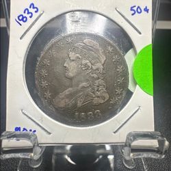 1833 Bust Half Dollar (Silver)