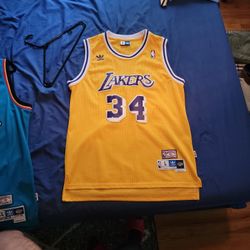 Adidas HWC NBA Shaquille O'Neal Lakers Swingman Jersey