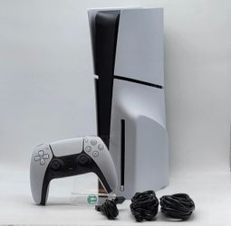Sony PlayStation 5 Slim Disc PS5 1TB White Console Gaming System CFI-2115